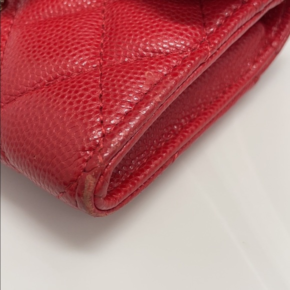 Chanel card case - red - mini wallet - Picture 7 of 9
